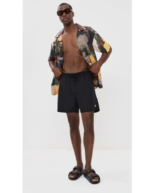 Carhartt WIP チェイス スイムトランクス ブラック/ゴールド - サムネイル5