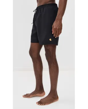 Carhartt WIP チェイス スイムトランクス ブラック/ゴールド - サムネイル4