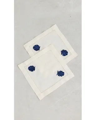 Carolina K Shell刺繍ナプキンセット ガーデニア - サムネイル4