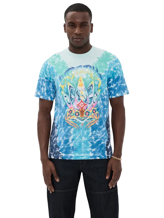 Casablanca Casablanca サーフ ロータス タイダイ Tシャツ マルチカラー Mの商品画像