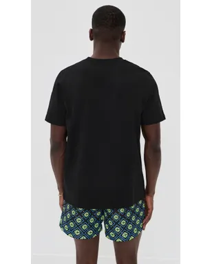 Casablanca 火山プリント クラシックTシャツ ブラック - サムネイル3