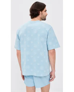 Casablanca アップリケモノグラム柄オーバーサイズTシャツ - サムネイル3