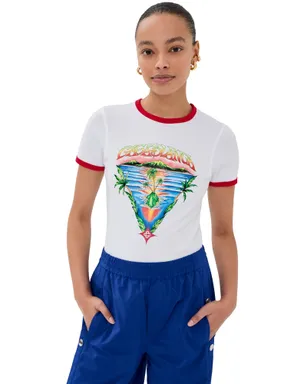 Casablanca イノセンス トライアングル ロングライン リンガーTシャツ - サムネイル1