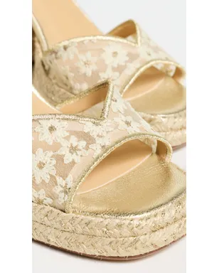 Castañer Valle Platform サンダル Blanco/Oro - サムネイル6