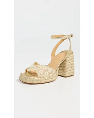 Castañer Valle Platform サンダル Blanco/Oro - サムネイル2