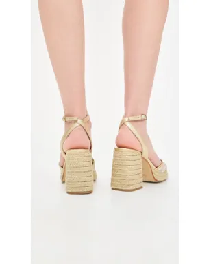 Castañer Valle Platform サンダル Blanco/Oro - サムネイル4
