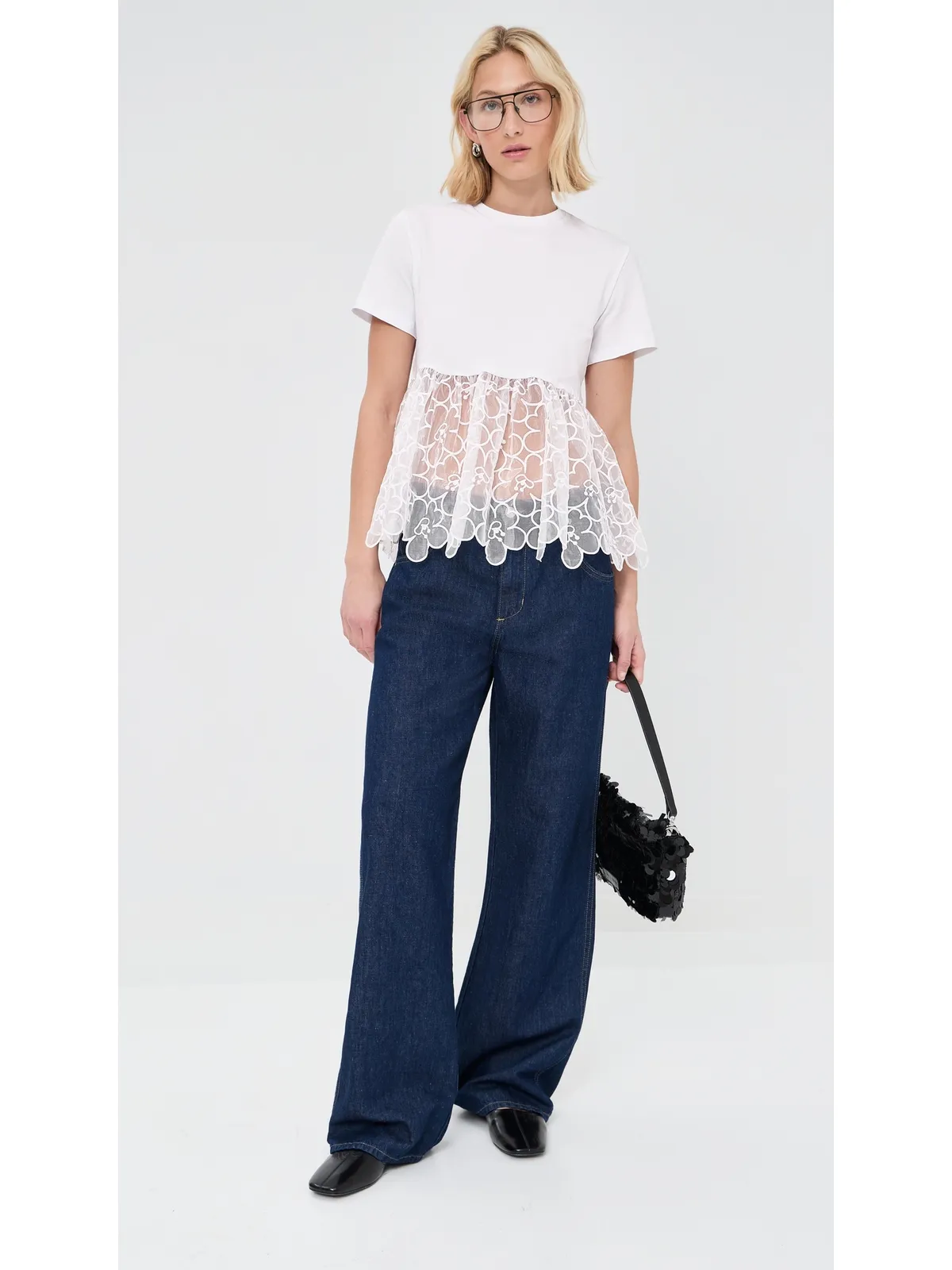 Cecilie Bahnsen Connie Tee White - 画像5