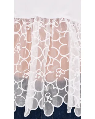 Cecilie Bahnsen Connie Tee White - サムネイル6