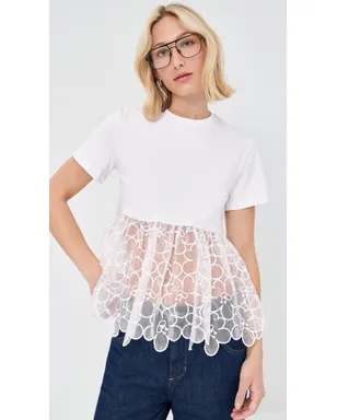 Cecilie Bahnsen Connie Tee White - サムネイル2