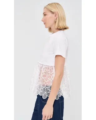 Cecilie Bahnsen Connie Tee White - サムネイル4