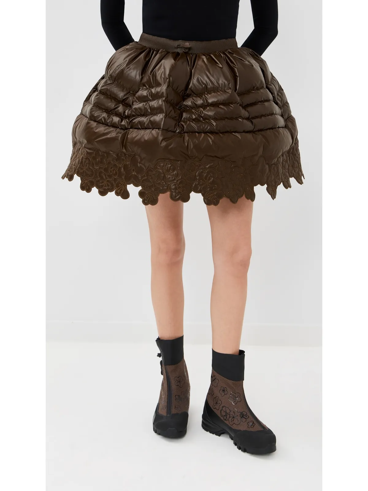 Cecilie Bahnsen スカート Soil Brown - 画像3