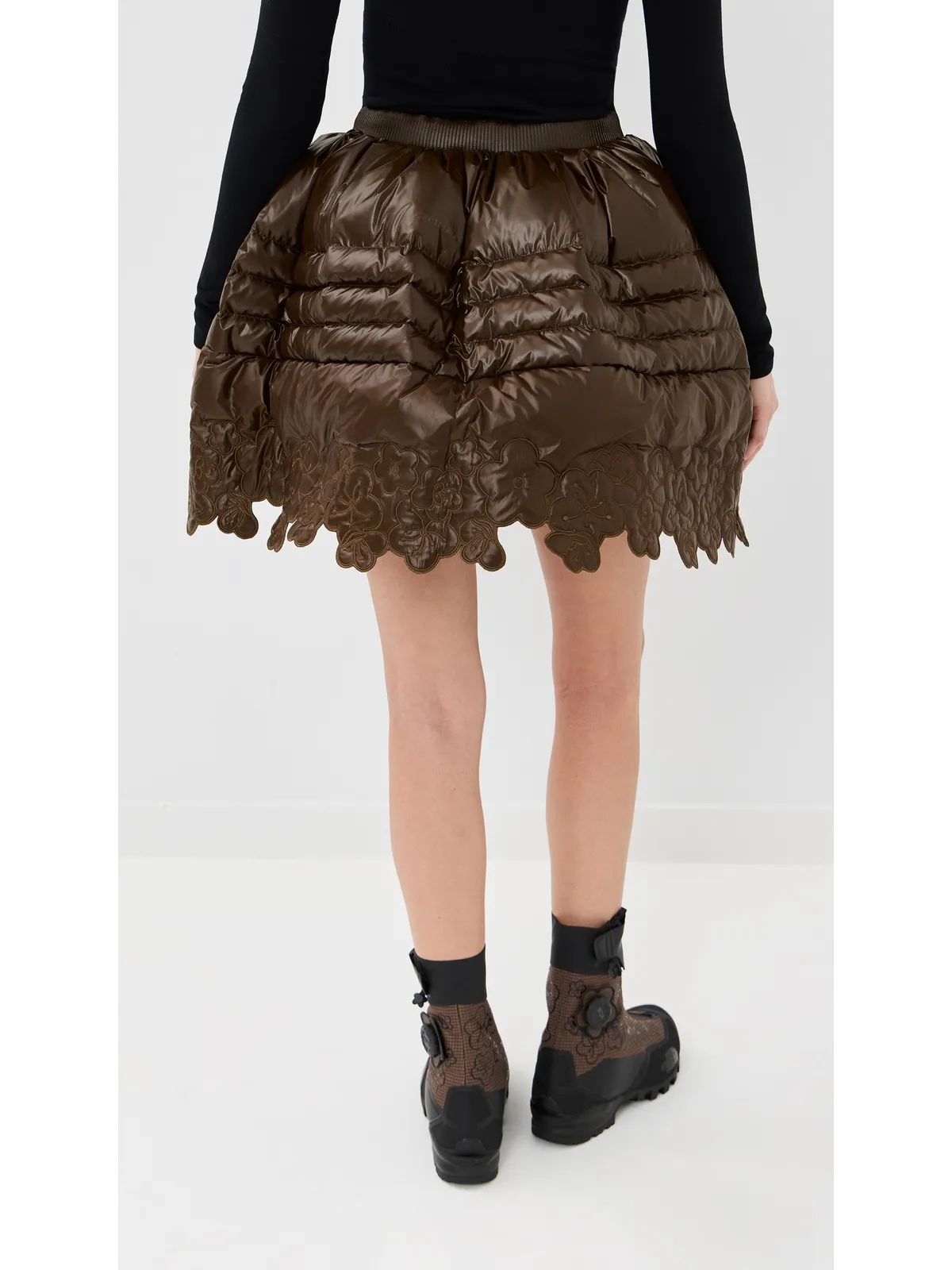 Cecilie Bahnsen スカート Soil Brown - 画像4