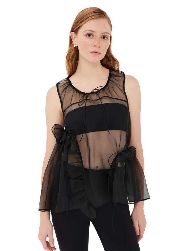 Cecilie Bahnsen Cecilie Bahnsen オルサリナトップ・オーガンザの商品画像