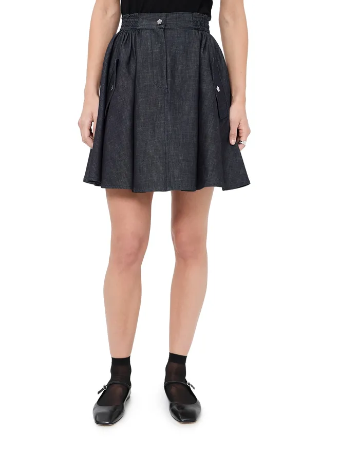 Cecilie Bahnsen Cecilie Bahnsen デニムスカート インディゴの商品画像