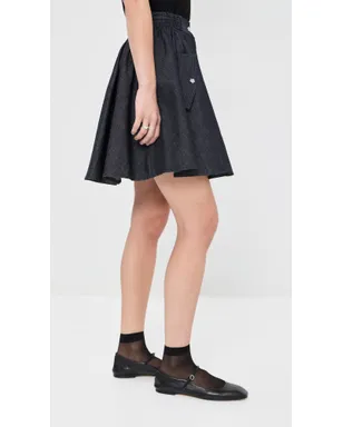 Cecilie Bahnsen デニムスカート インディゴ - サムネイル5