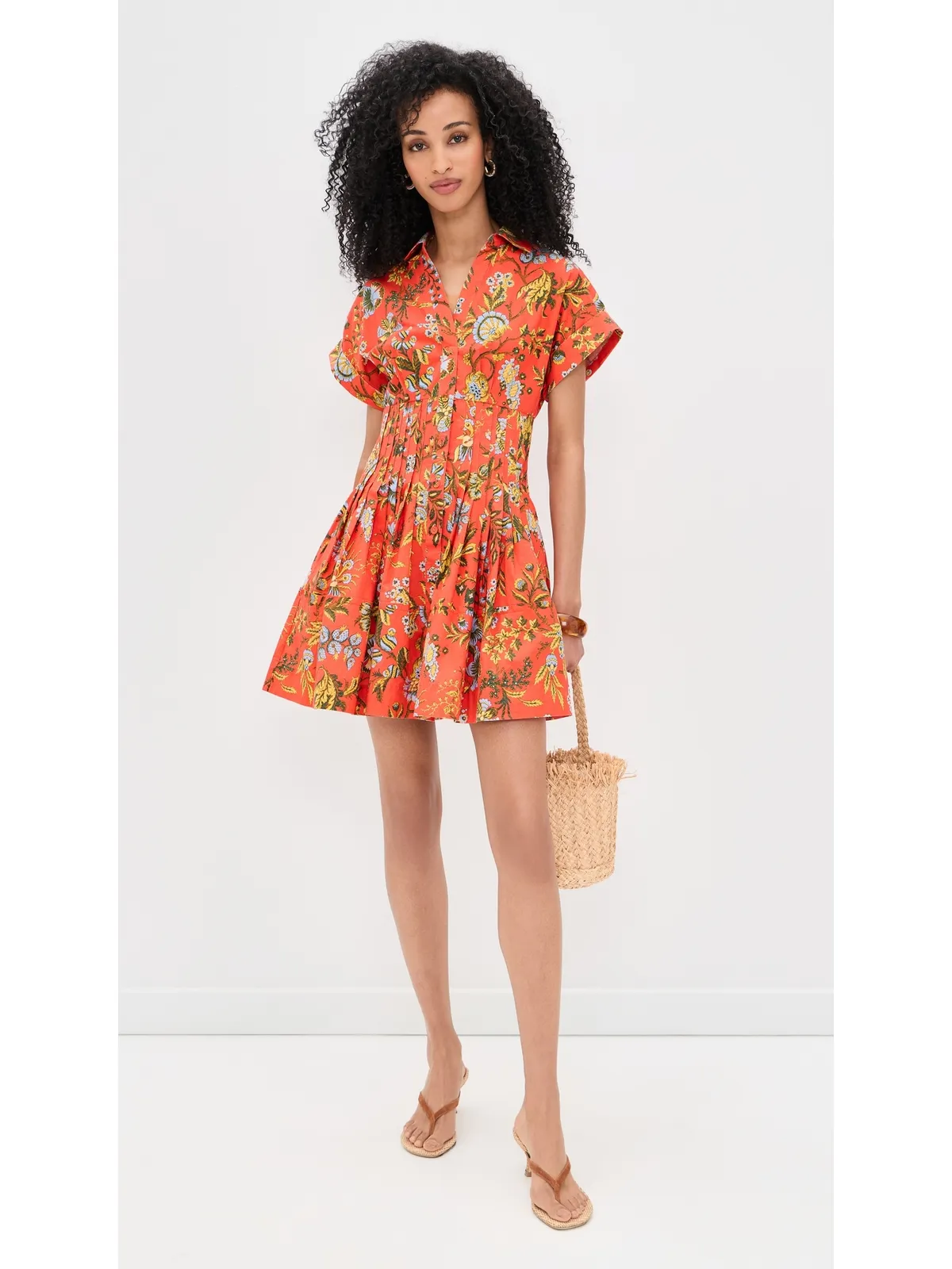 Cara Cara Nash ミニドレス クローバーオレンジ - 画像5
