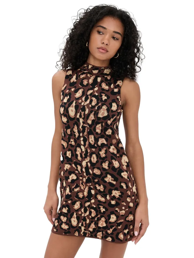 Cara Cara Cara Cara Myrtle Dress Painted Animal Brownの商品画像