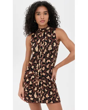 Cara Cara Myrtle Dress Painted Animal Brown - サムネイル2