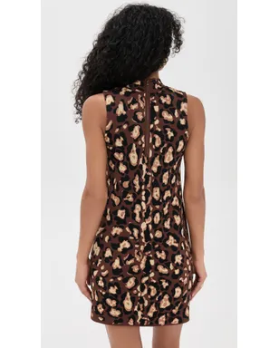 Cara Cara Myrtle Dress Painted Animal Brown - サムネイル3