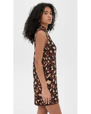 Cara Cara Myrtle Dress Painted Animal Brown - サムネイル4