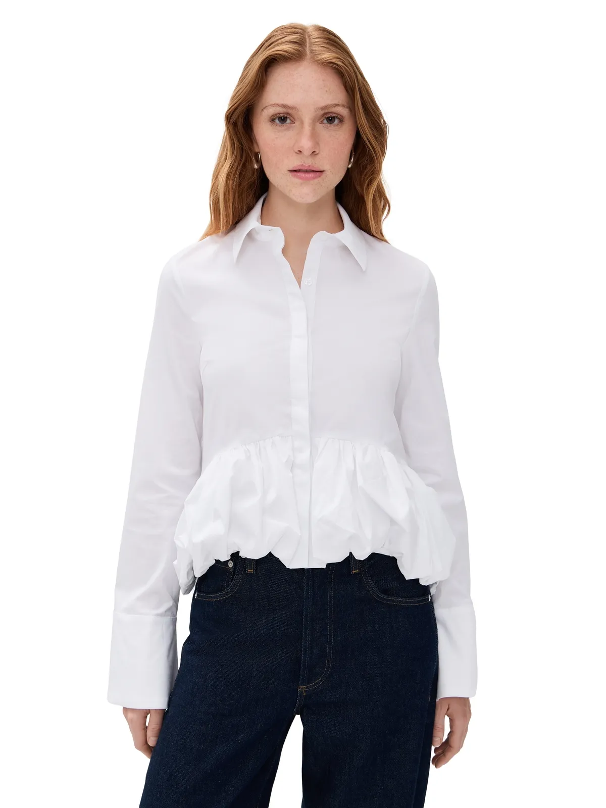 CAROLINE CONSTAS Marin Top White - 画像1