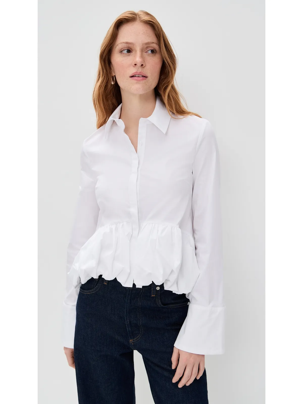 CAROLINE CONSTAS Marin Top White - 画像2