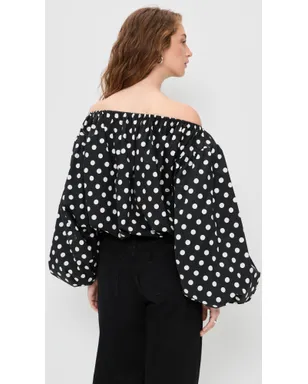 CAROLINE CONSTAS アンドロス オフショルダートップ - サムネイル3