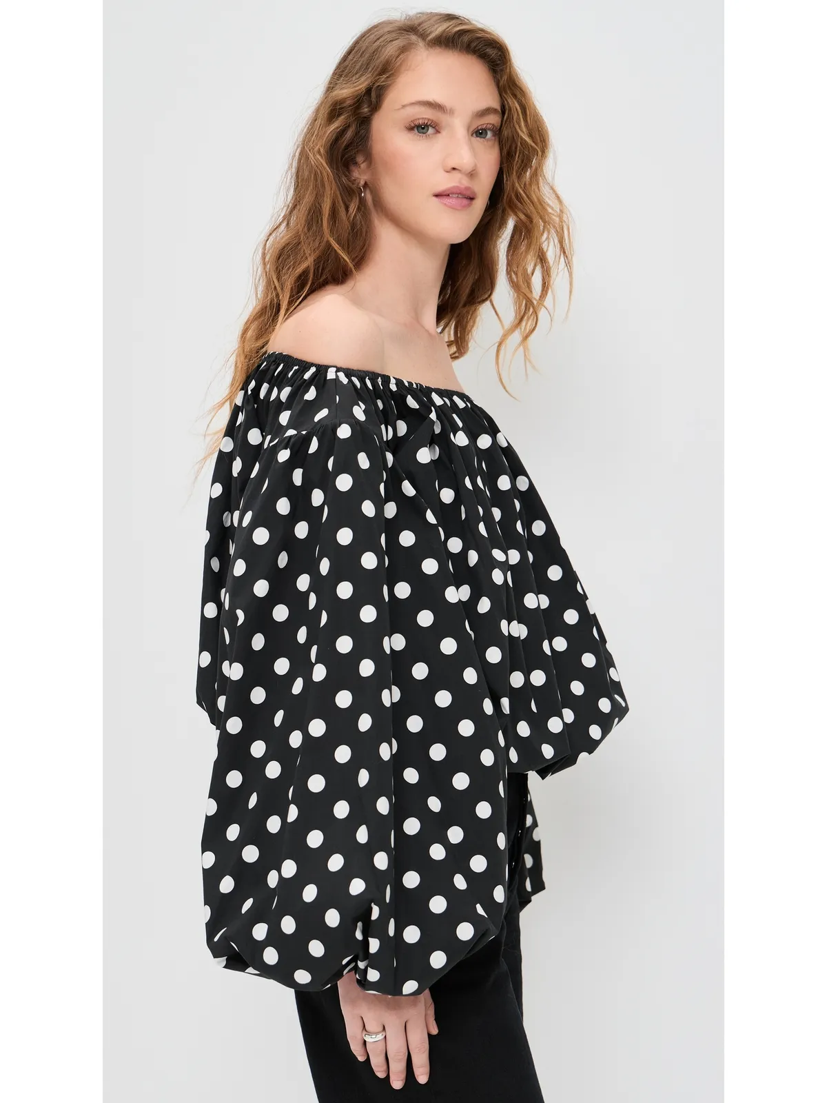 CAROLINE CONSTAS アンドロス オフショルダートップ - 画像4