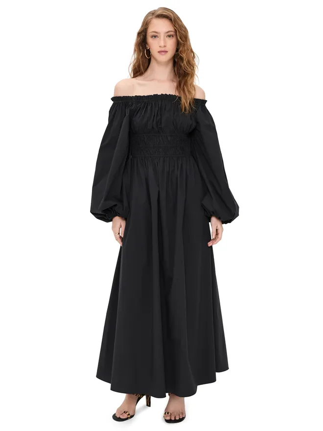 CAROLINE CONSTAS CAROLINE CONSTAS Raquela オフショルダー フリル マキシドレスの商品画像