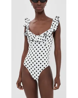 CAROLINE CONSTAS アナスタシア ワンピース水着 ドット - サムネイル5