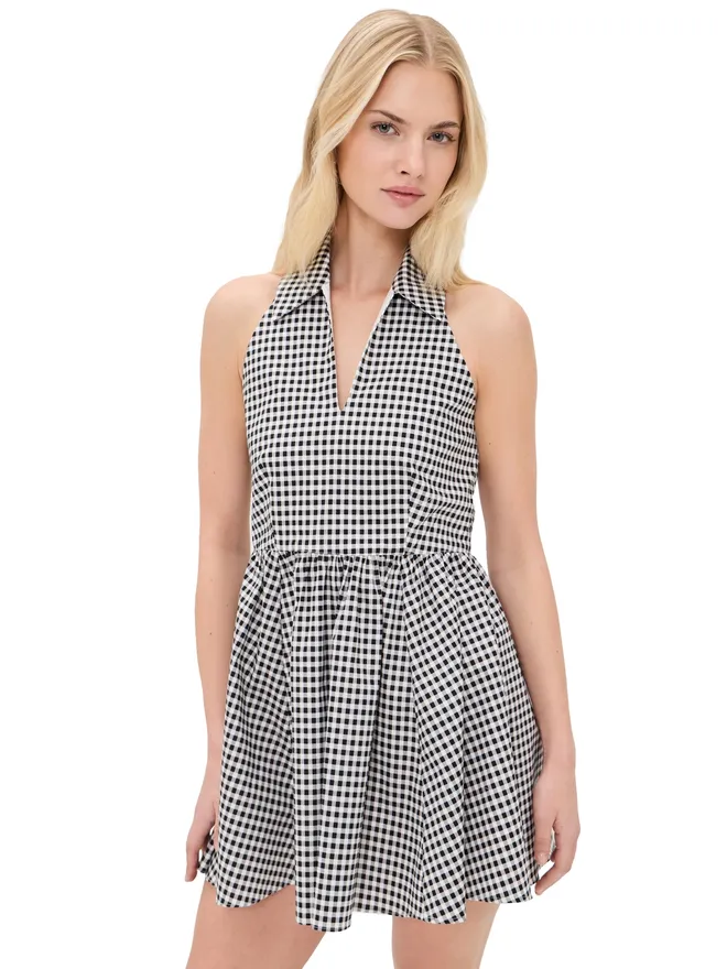 CAROLINE CONSTAS CAROLINE CONSTAS Aya Halter Mini Dress Blackの商品画像