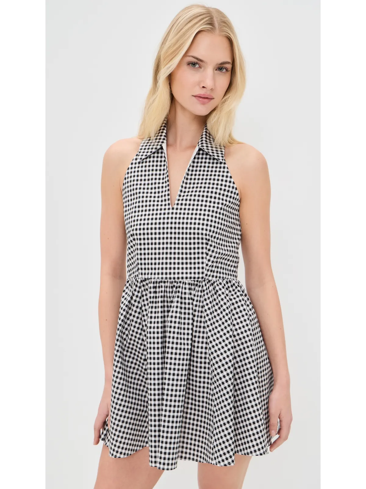 CAROLINE CONSTAS Aya Halter Mini Dress Black - 画像2