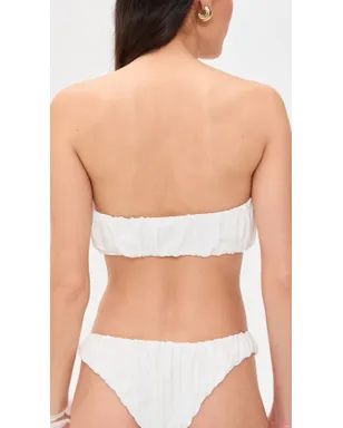 CAROLINE CONSTAS レイラ ルシュド ビキニトップ アイボリー - サムネイル3