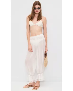 CAROLINE CONSTAS ルエラ レーストリムパンツ - サムネイル6