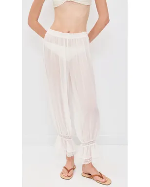 CAROLINE CONSTAS ルエラ レーストリムパンツ - サムネイル2