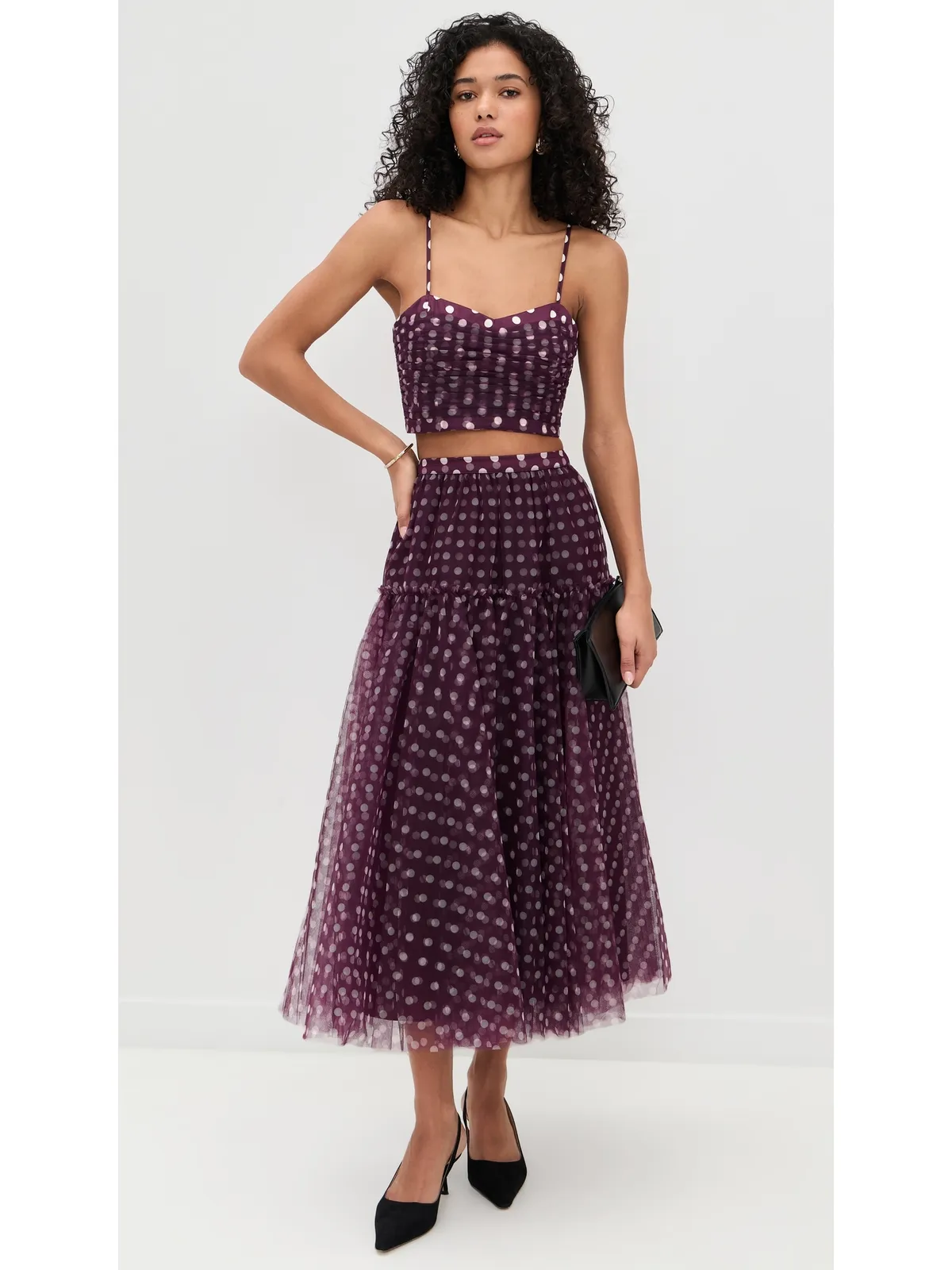 Cinq à Sept Camille Polka Dot Selly Top - 画像5