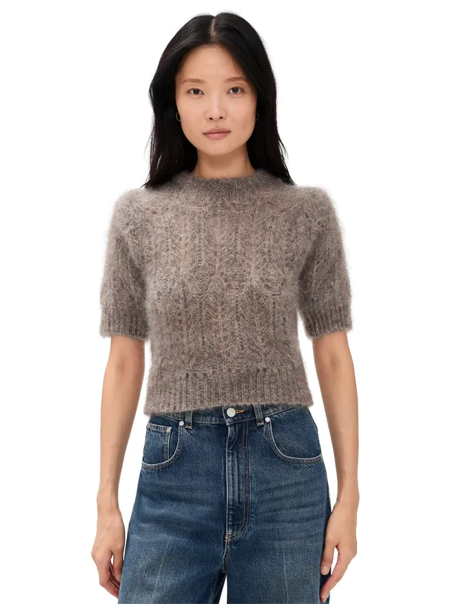Citizens of Humanity Citizens of Humanity Odette パフスリーブ プルオーバー Mushroom色の商品画像