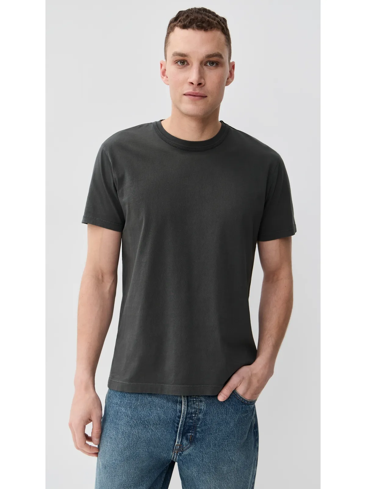 Citizens of Humanity デイリーユース コットンTシャツ ボルカニック M - 画像2