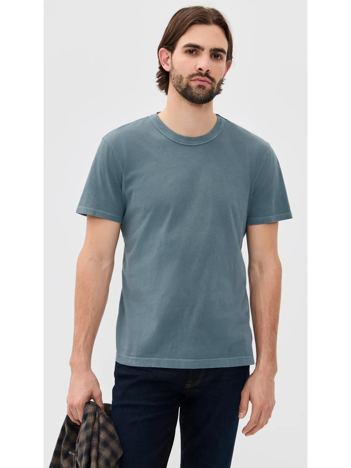 Citizens of Humanity 毎日着られるTシャツ ストーンブルー M - 画像2