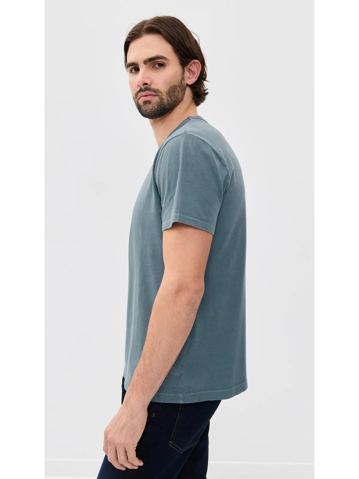 Citizens of Humanity 毎日着られるTシャツ ストーンブルー M - 画像4