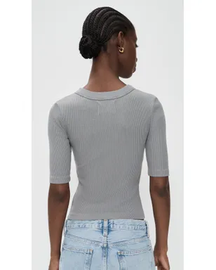 Citizens of Humanity Nali 半袖ヘンリーネックTシャツ Balboa M - サムネイル3