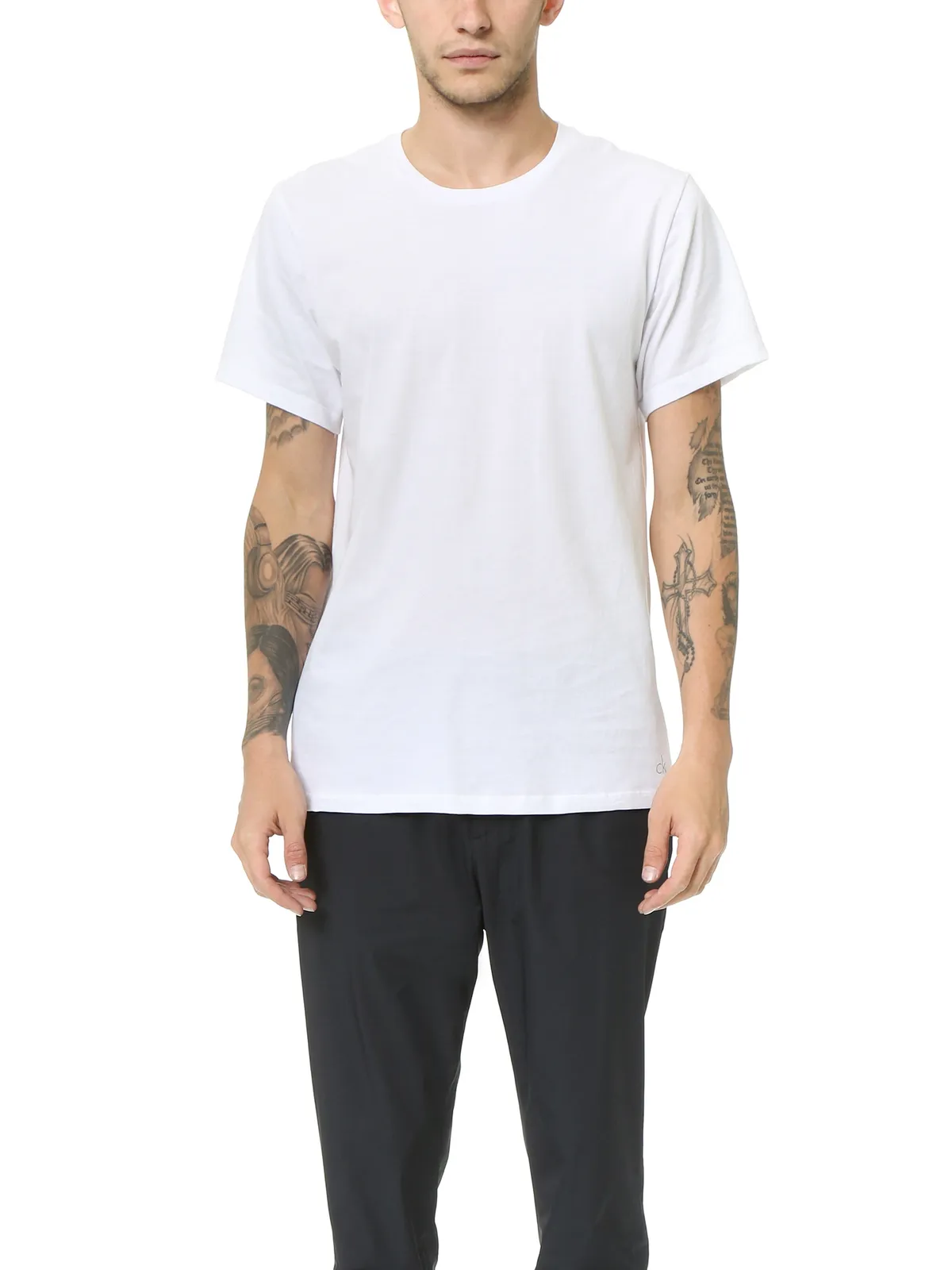 Calvin Klein Underwear コットンストレッチ クラシックフィット クルーネックTシャツ 3枚組 - 画像3