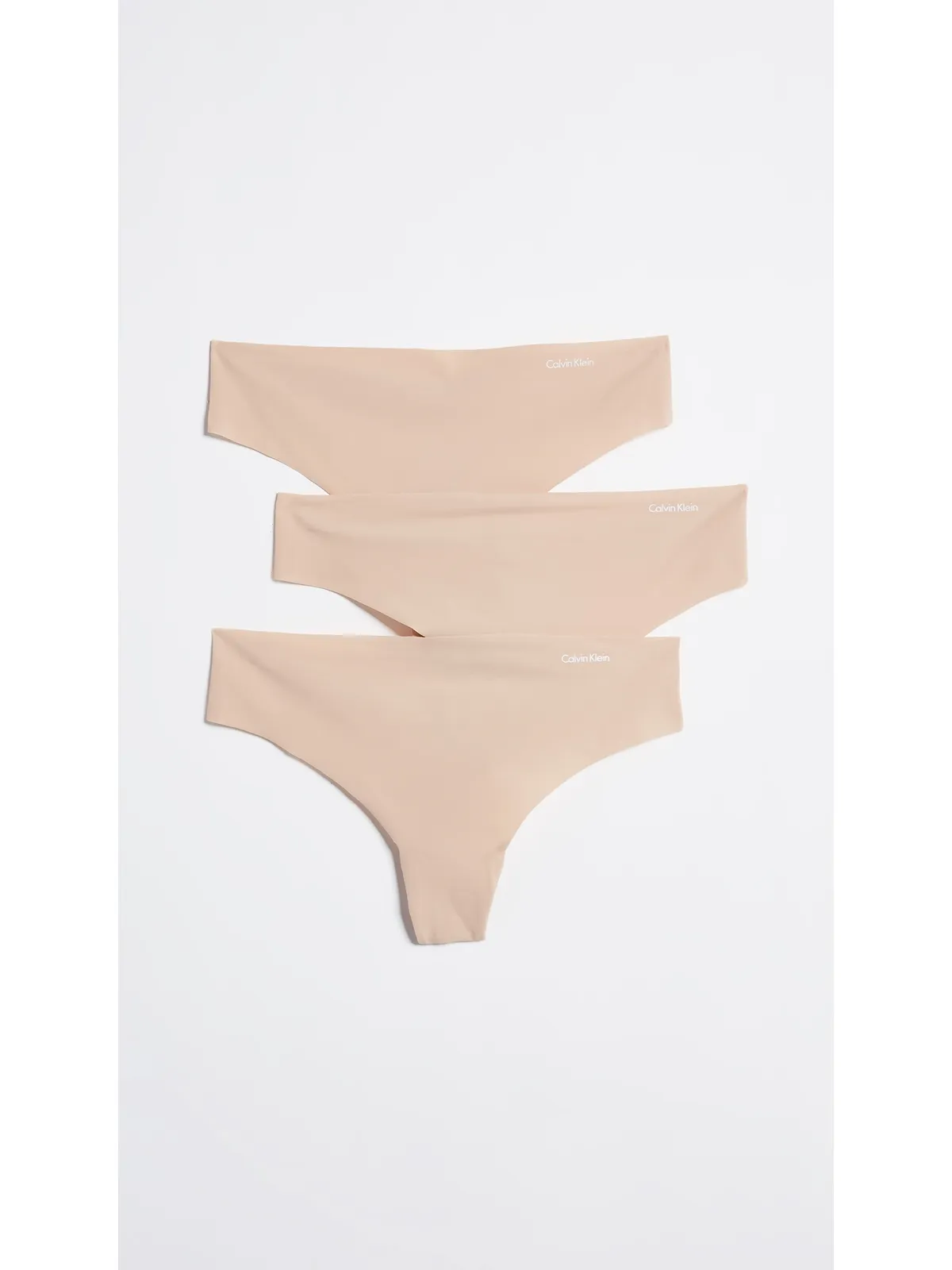 Calvin Klein Underwear インビジブルス タンガ 3枚セット ライトキャラメル - 画像2