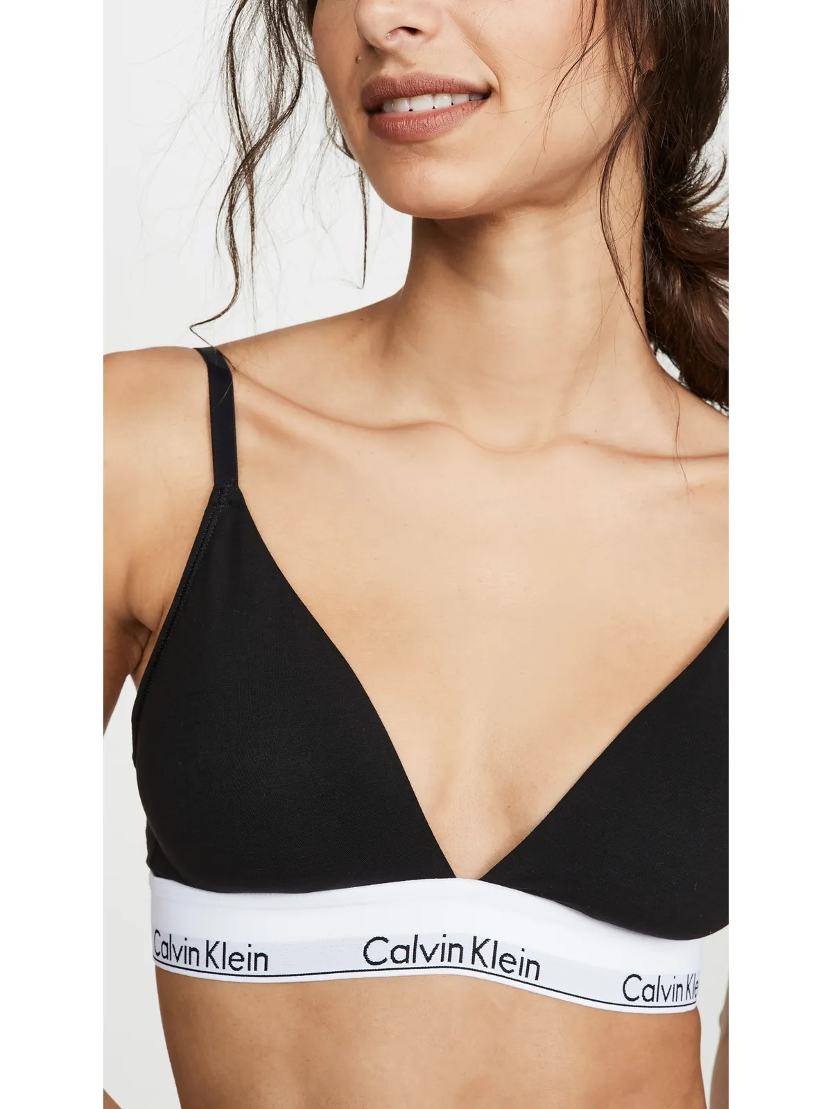 Calvin Klein Underwear モダンコットン 薄型パッド入り トライアングル ブラレット - 画像5