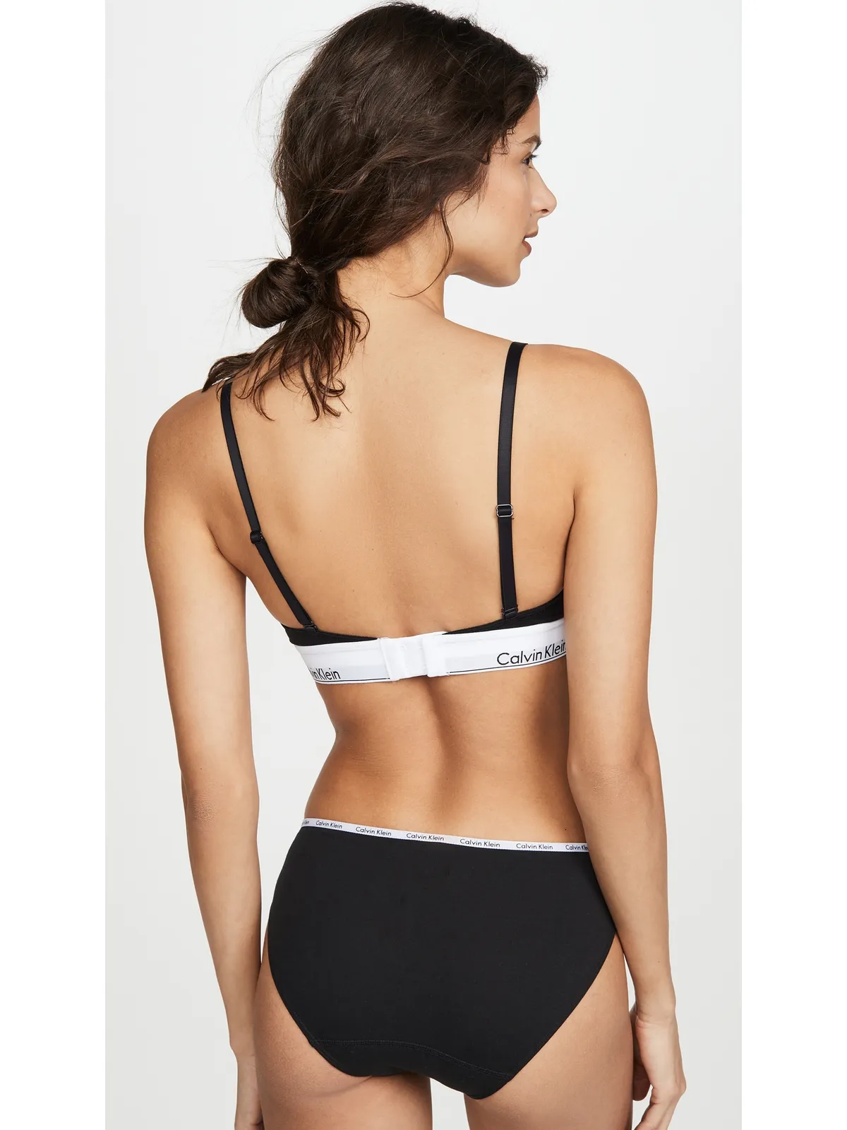 Calvin Klein Underwear モダンコットン 薄型パッド入り トライアングル ブラレット - 画像3