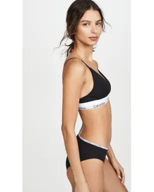 Calvin Klein Underwear モダンコットン 薄型パッド入り トライアングル ブラレット - サムネイル4