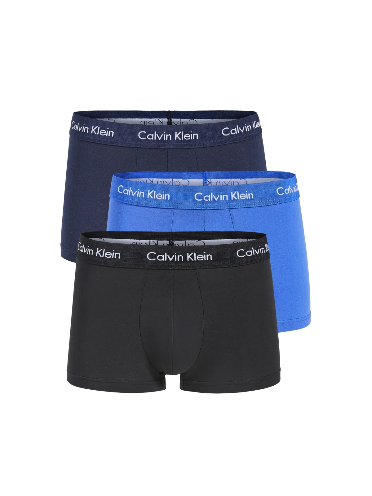 Calvin Klein Underwear コットンストレッチ 3パック ローライズトランクス - 画像1