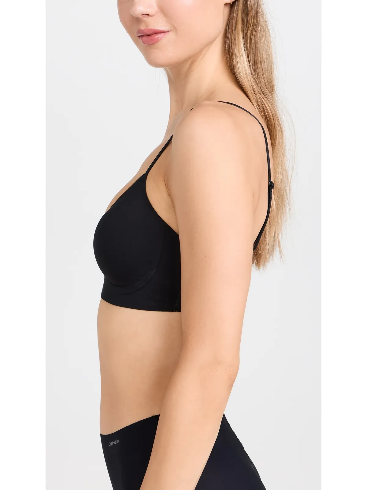 Calvin Klein Underwear ライトリンド ブラジャー ブラック - 画像5