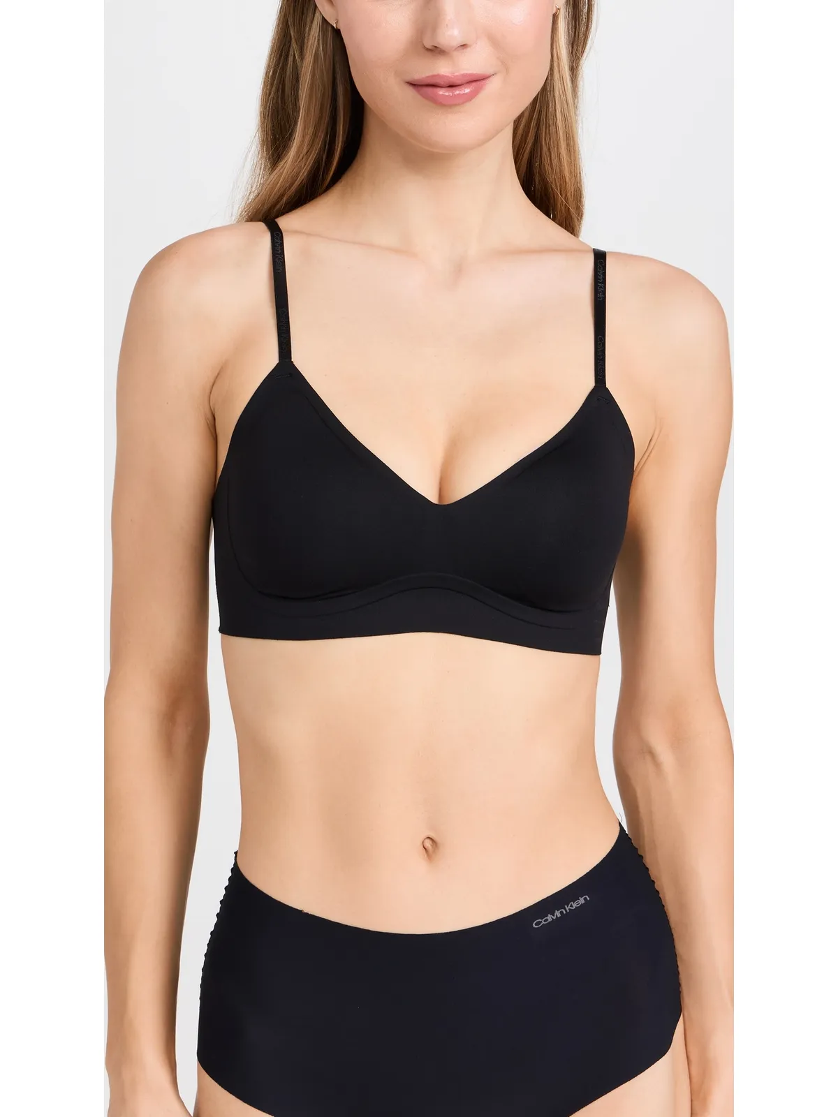 Calvin Klein Underwear ライトリンド ブラジャー ブラック - 画像2