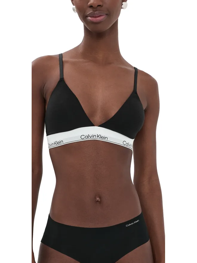 Calvin Klein Underwear Calvin Klein Underwear アイコンコットン 薄手パッド入り トライアングル ブラレットの商品画像